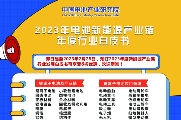 重磅！8折優惠！2023年度新能源產業鏈行業發展白皮書開啟預訂