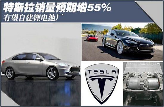 特斯拉銷(xiāo)量預(yù)期增55% 有望自建鋰電池廠