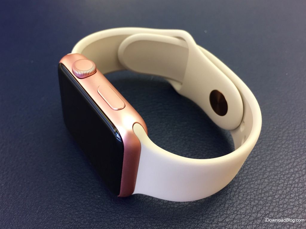 金色和玫瑰金色運(yùn)動版新蘋果Apple Watch圖賞