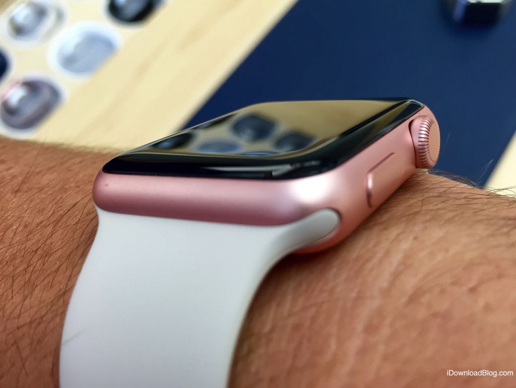 金色和玫瑰金色運(yùn)動版新蘋果Apple Watch圖賞