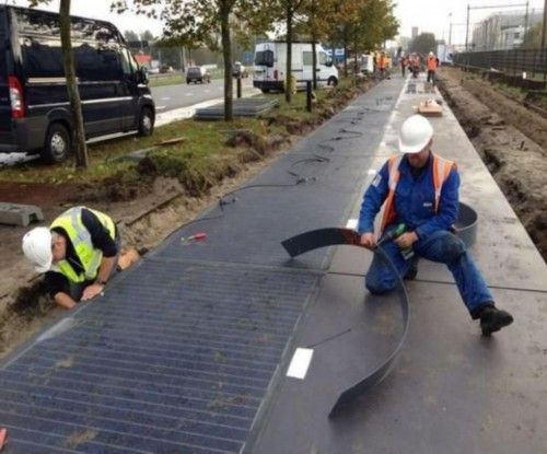 荷蘭建太陽能供電自行車跑道。