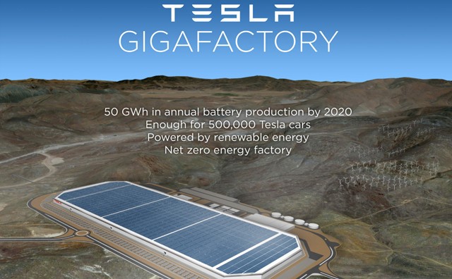 特斯拉“超級電池工廠”落戶內華達州 年產50千兆瓦時鋰電池