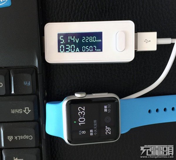 蘋果Apple Watch無(wú)線充電測(cè)試：速度賊快！