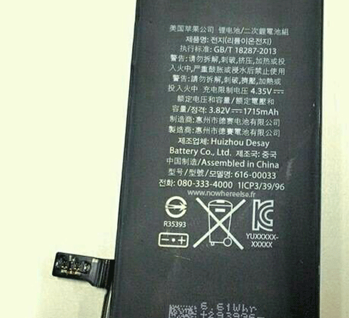iPhone 6c 電池體積小 容量向iPhone 6靠攏 iPhone 6c 電池體積小 容量向iPhone 6靠攏