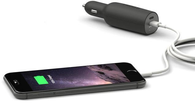 首款USB-C接口汽車充電器問世 內(nèi)置3000mAh電池
