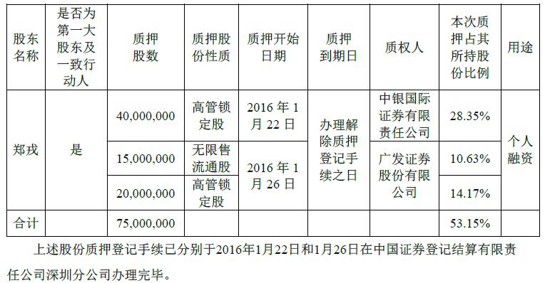 質押情況