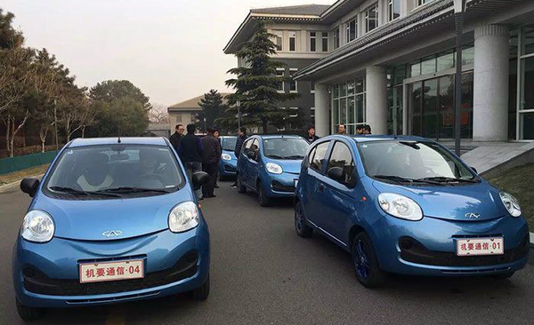 奇瑞EQ電動(dòng)車入駐中南海 搭載三元鋰電池