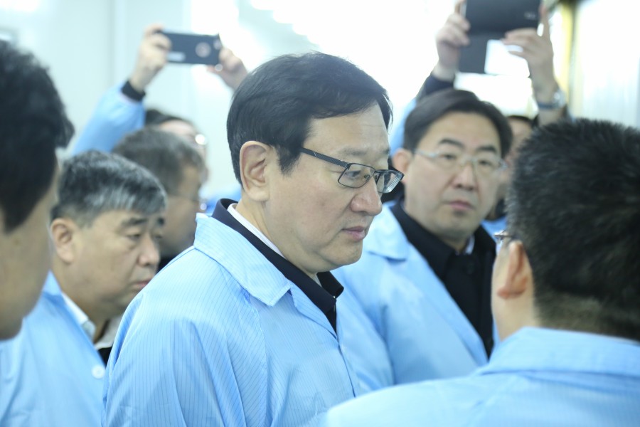 潘利國市長考察位于湖南寧鄉的妙盛動力科技高標準化生產廠房 潘利國市長考察位于湖南寧鄉的妙盛動力科技高標準化生產廠房