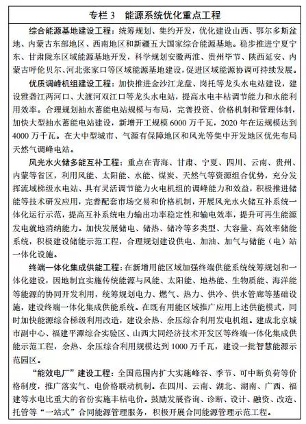 能源發(fā)展“十三五”規(guī)劃發(fā)布！消費總量控制在50億噸標準煤以內(nèi)
