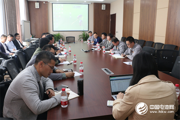 中國鋰電新能源產業鏈調研團一行與彩客化學領導座談