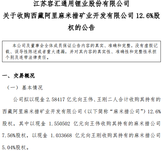 容匯鋰業 容匯鋰業