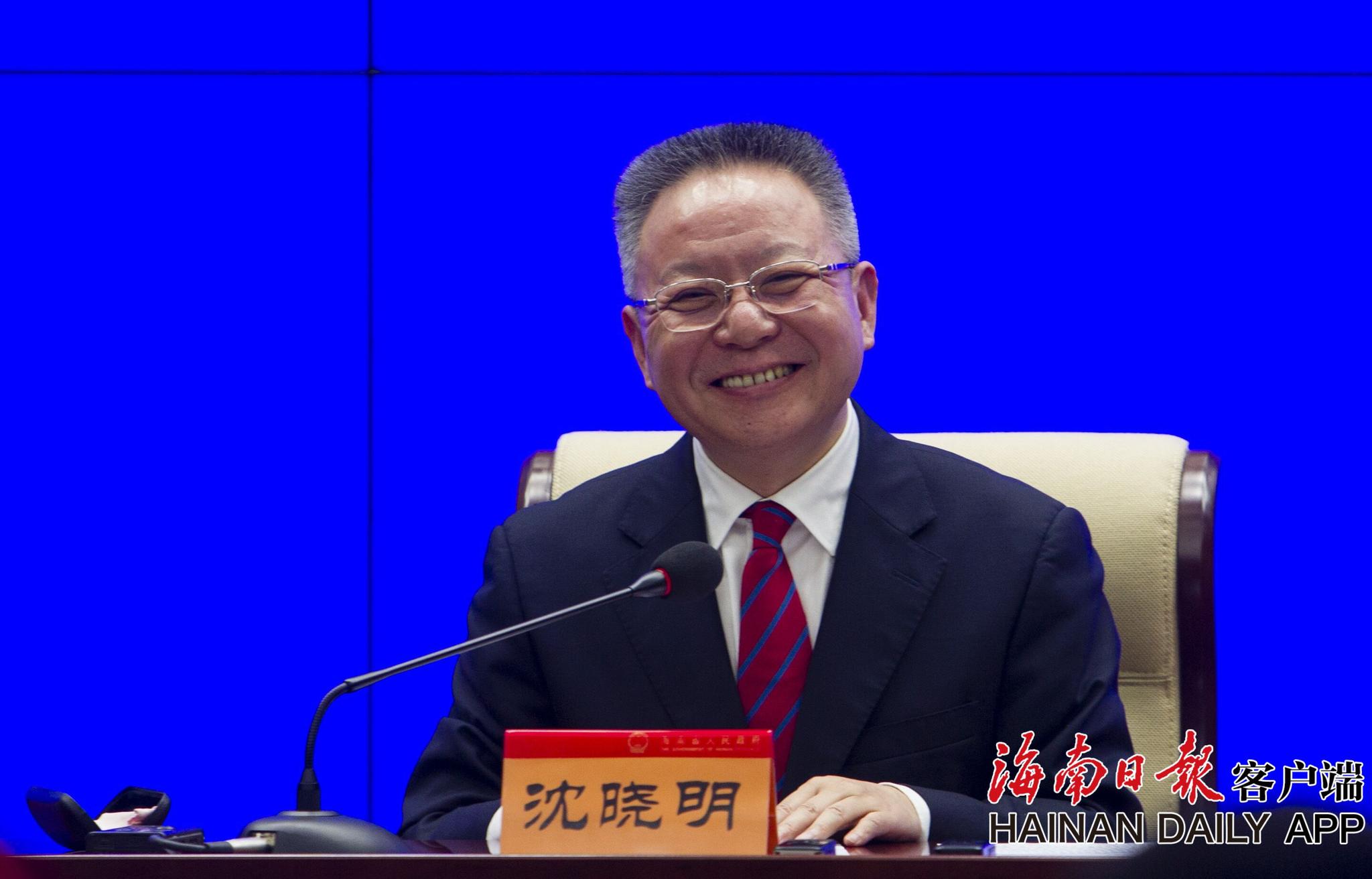 海南省省長沈曉明 海南省省長沈曉明