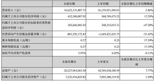 江蘇國泰主要會計數據和財務指標