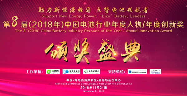 中國電池行業(yè)年度人物獎(jiǎng)/年度創(chuàng)新獎(jiǎng)