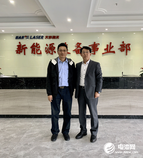 于清教拜訪電池百人會(huì)副理事長單位大族激光新能源裝備事業(yè)部