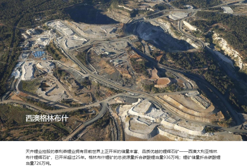 天齊鋰業預計今年鋰化合物產能將接近7萬噸 產量同比增長超25%
