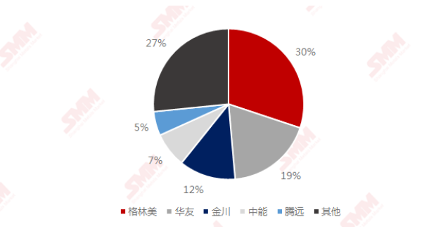 2020年中國(guó)氯化鈷TOP5生產(chǎn)商市占率