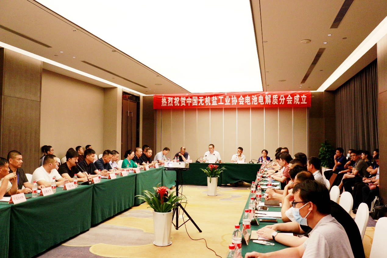 中國(guó)無(wú)機(jī)鹽工業(yè)協(xié)會(huì)電池電解質(zhì)分會(huì)正式成立