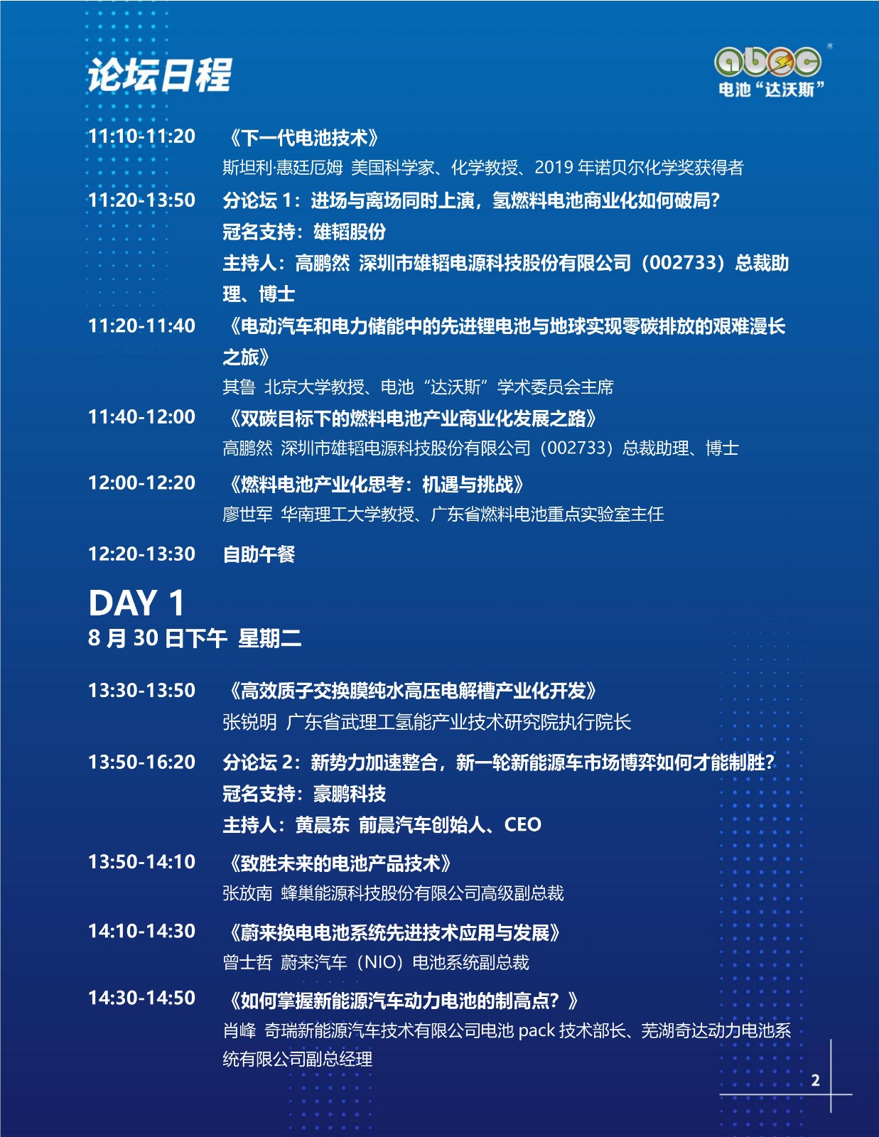 ABEC丨第9屆電池“達沃斯” ABEC丨第9屆電池“達沃斯”