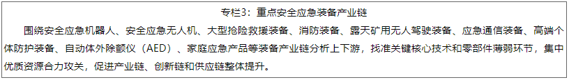 專(zhuān)欄3：重點(diǎn)安全應(yīng)急裝備產(chǎn)業(yè)鏈