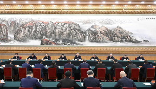 2月17日，中共中央總書記、國家主席、中央軍委主席習近平在京出席民營企業座談會并發表重要講話。 新華社記者 申宏 攝