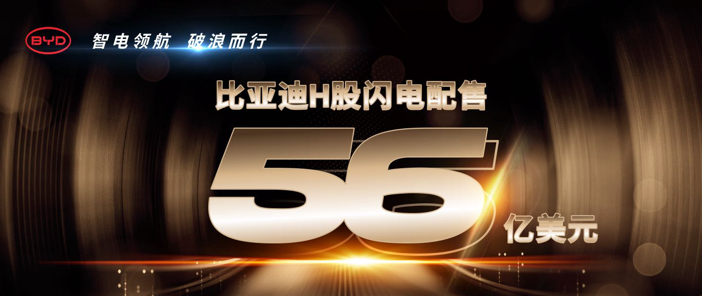 比亞迪56億美元融資創(chuàng)過去十年全球汽車行業(yè)紀(jì)錄
